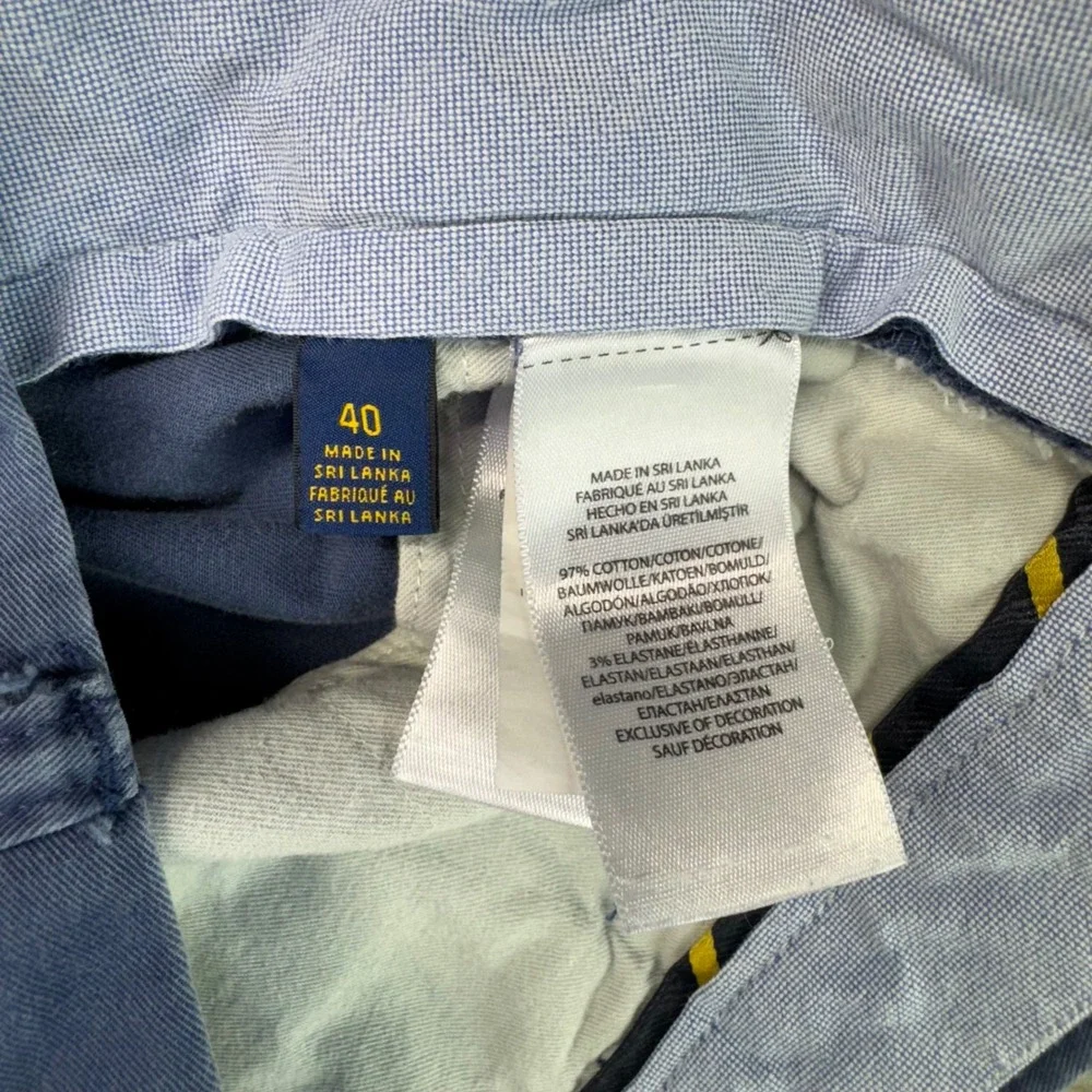 Polo Ralph Lauren Chino Shorts Stretch Cotton Twill‎ Classic Fit Size 40